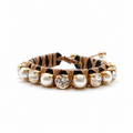 PULSERA FAVORITA PERLAS Y CRISTAL CLEAR