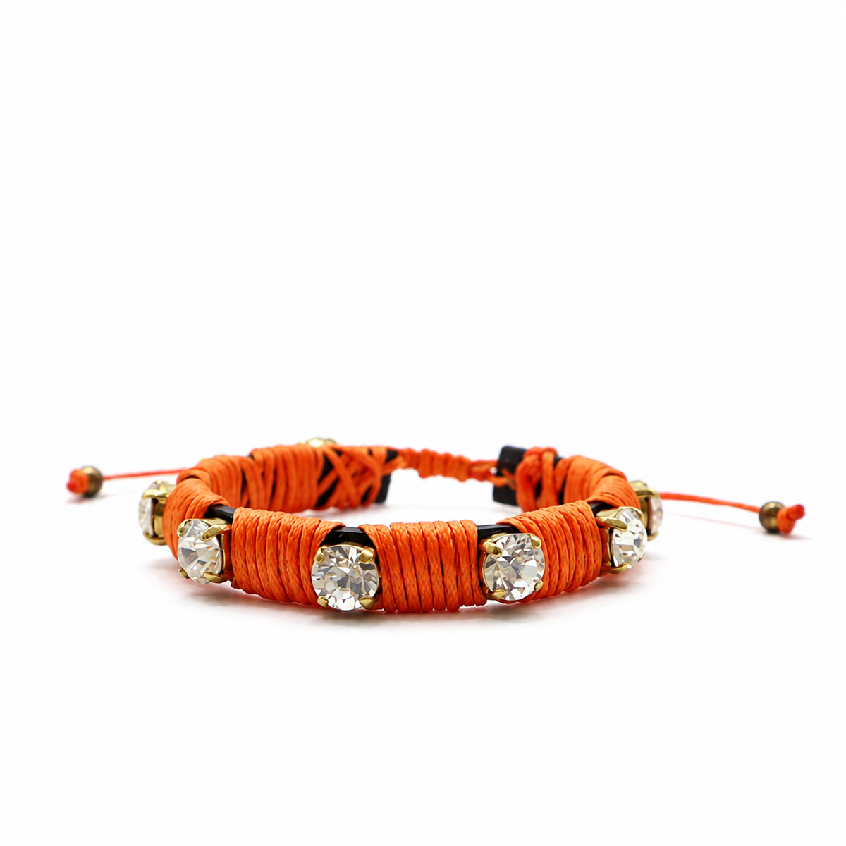 PULSERA FAVORITA CLEAR HILO NARANJA