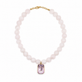 COLLAR CHERRY BLOSSOM CUARZO Y ROSA