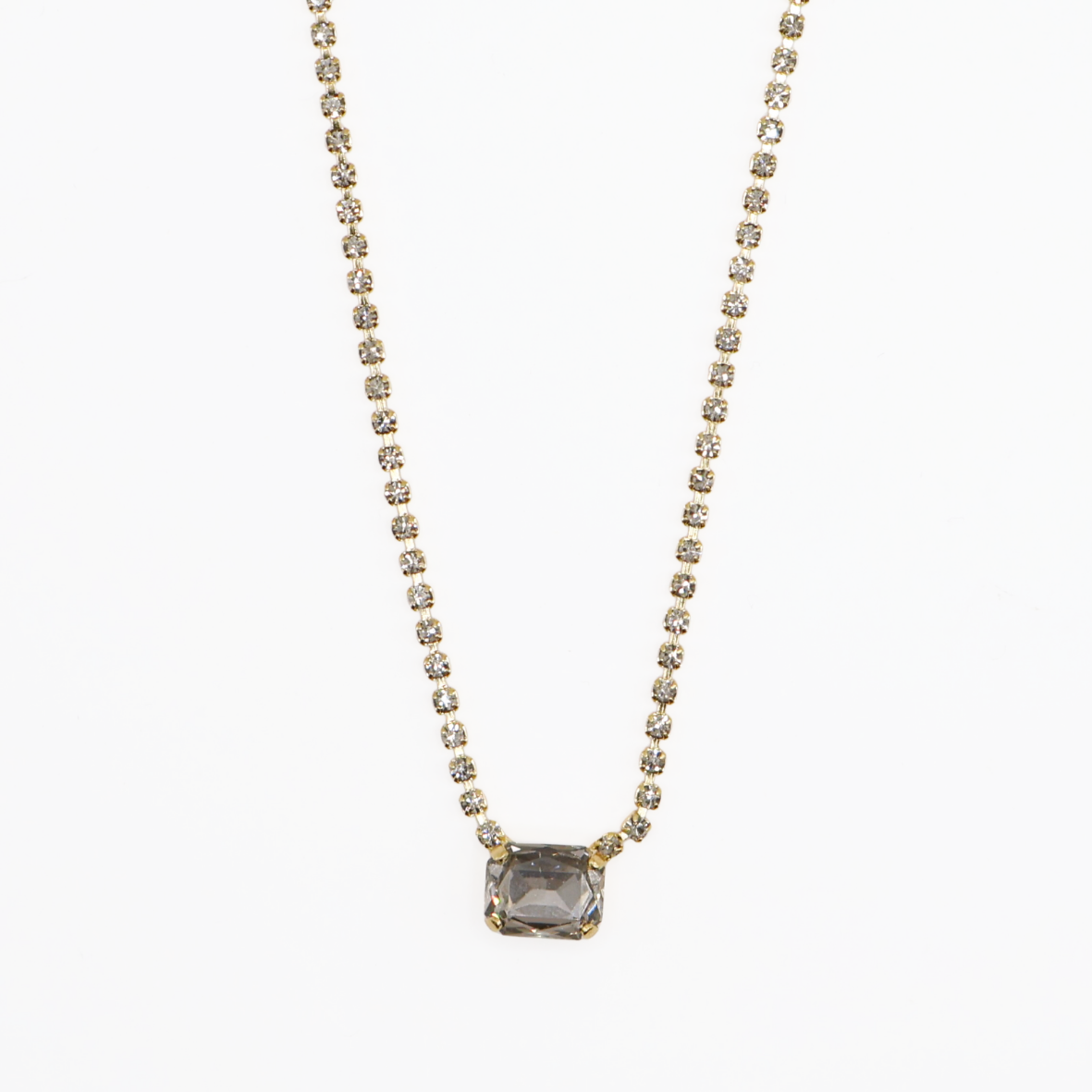 COLLAR OCTAGON GRIS -G
