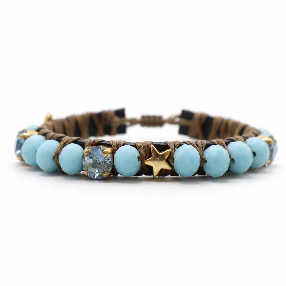 PULSERA FAVORITA PIEDRA AZUL CELESTE -HC