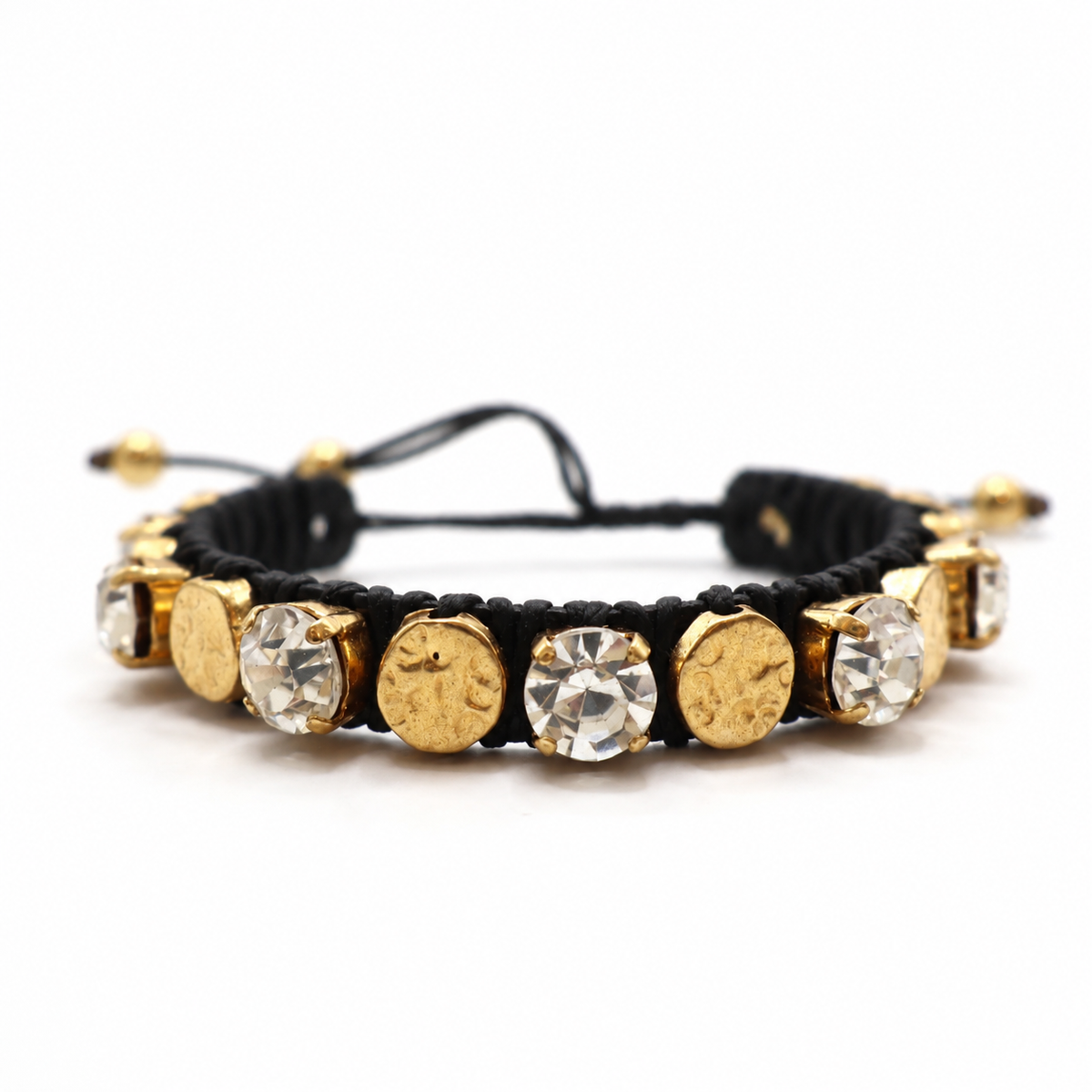 PULSERA CLEO CRISTAL GOLD CON MONEDA
