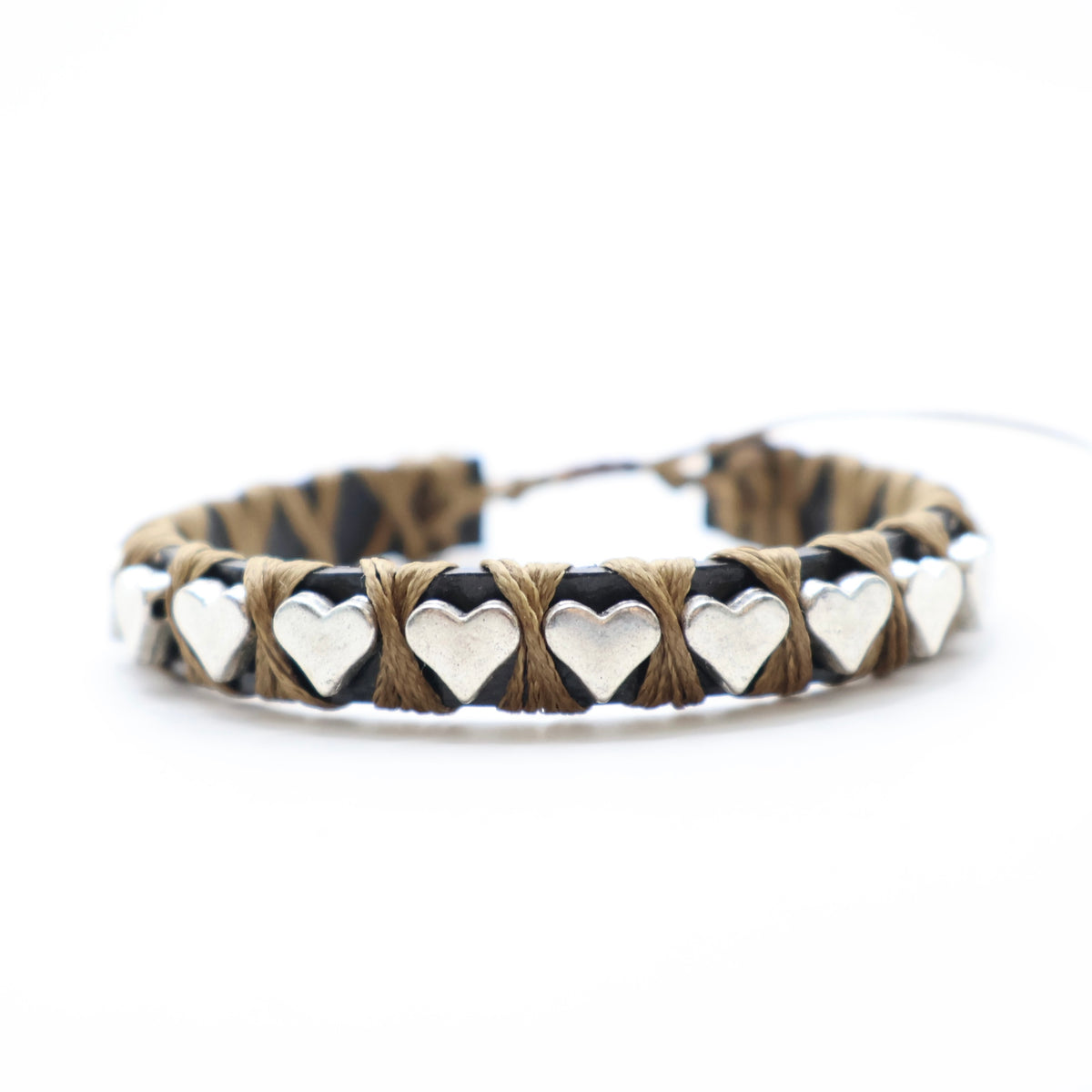 PULSERA FAVORITA CORAZONES SILVER -HC