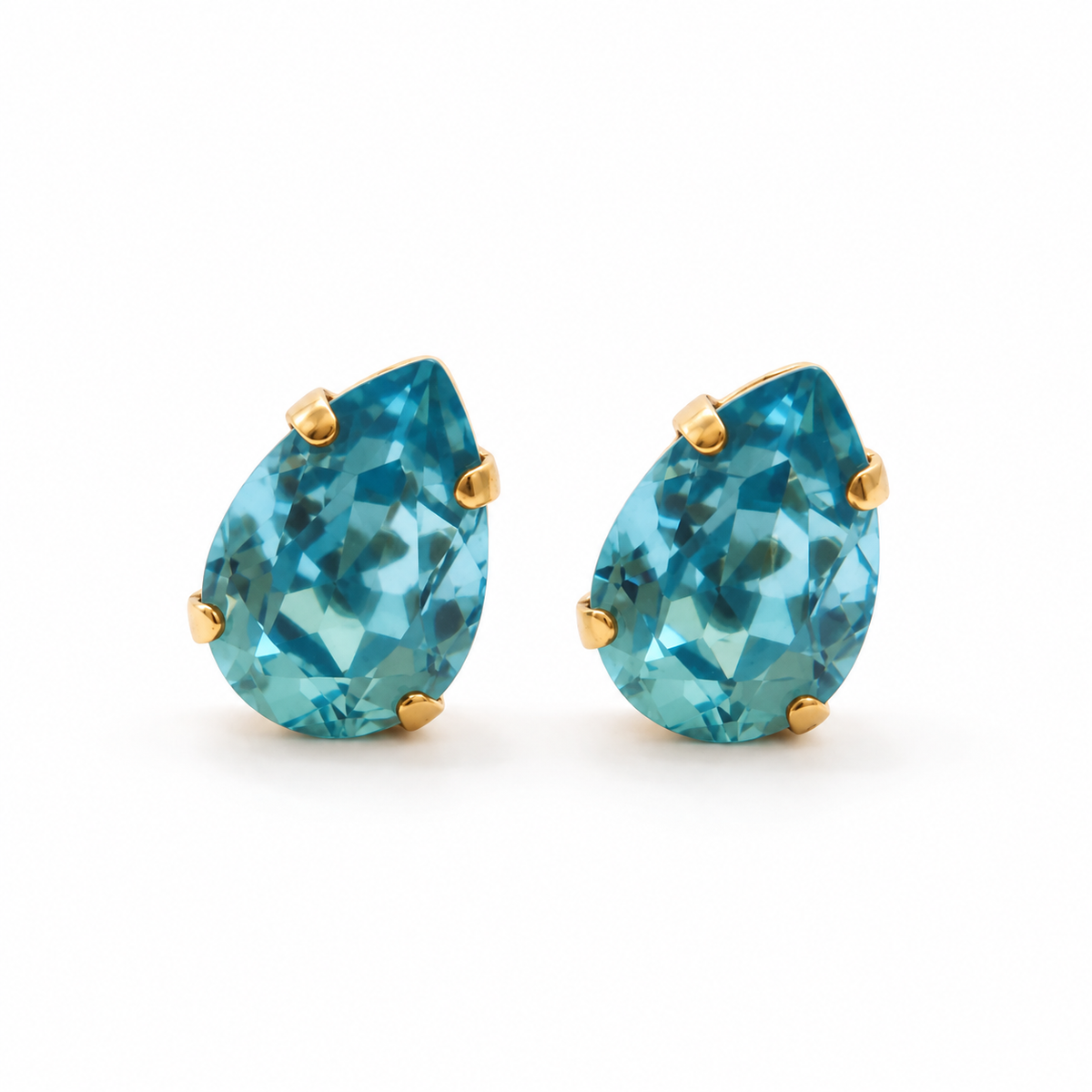 ARETE GOTA CRISTAL BABY BLUE