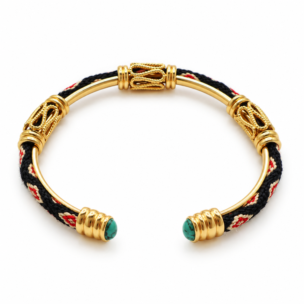 BRAZALETE LIMA ONIX -PIEDRA TURQUESA
