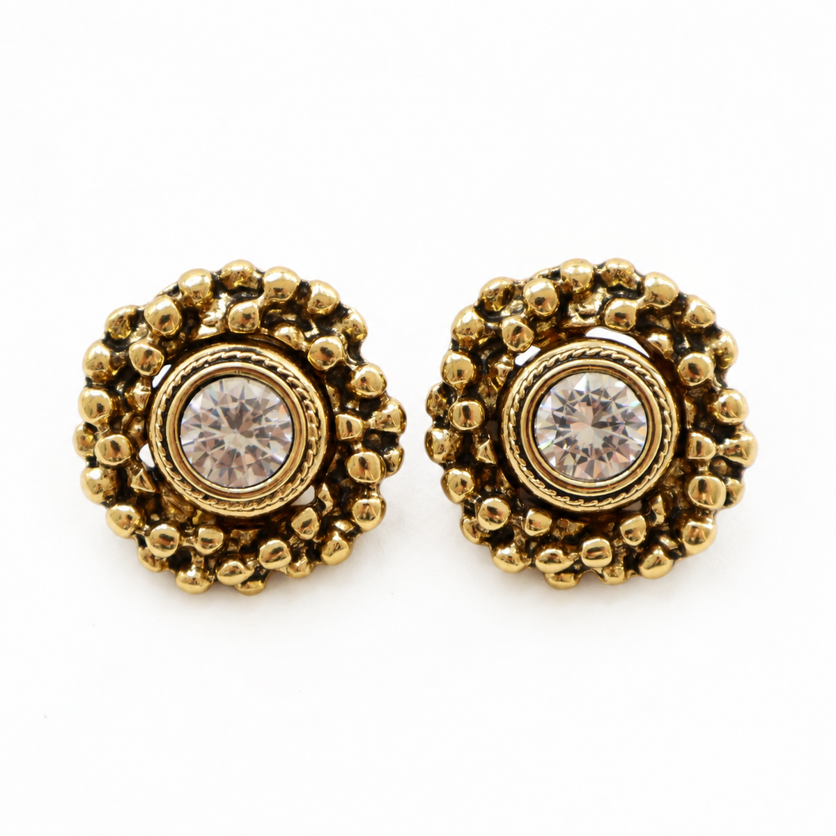 ARETES JOANNA VINTAGE -GOLD CLEAR