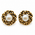 ARETES JOANNA VINTAGE -GOLD PERLA