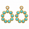 GARDENIA BUBBLE MAXIE EARRINGS TURQUESA