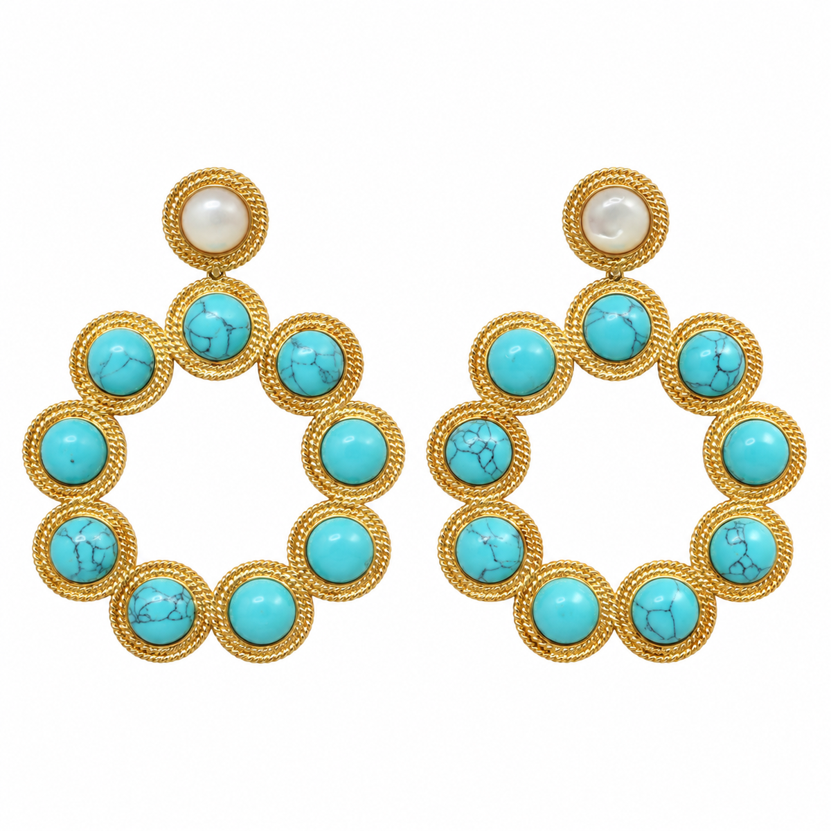 GARDENIA BUBBLE MAXIE EARRINGS TURQUESA