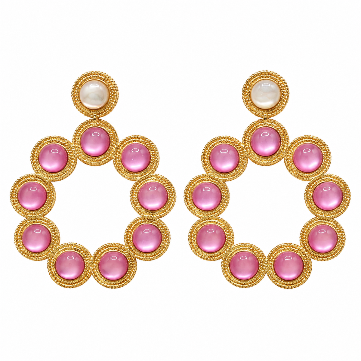 GARDENIA BUBBLE MAXIE EARRINGS ROSA