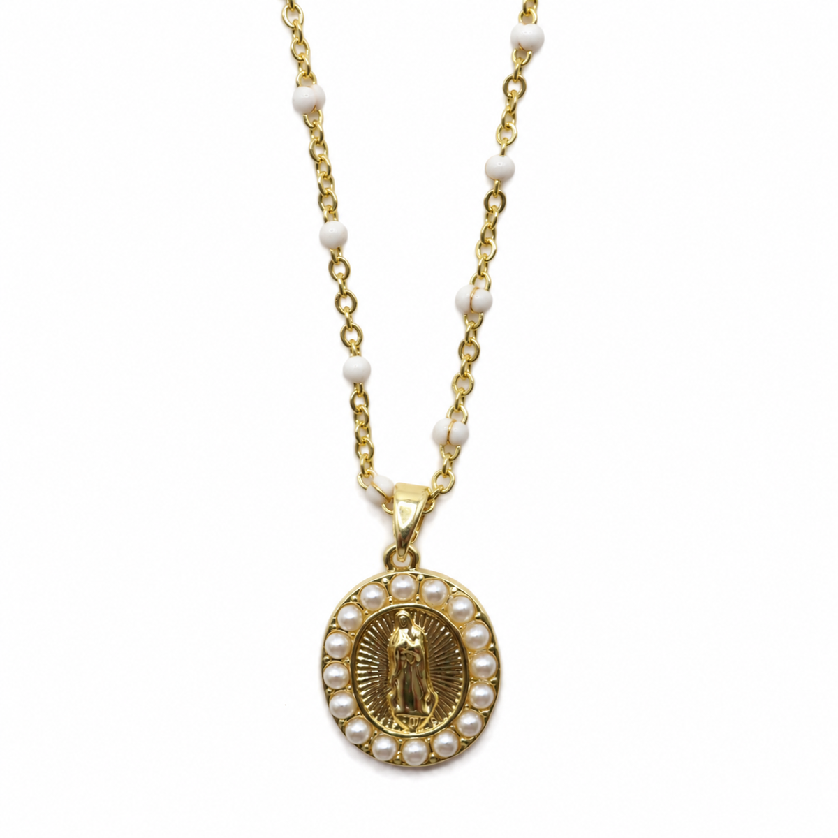 COLLAR DE PERLAS VIRGEN DE GUADALUPE