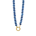 COLLAR MINI MOROCCO AZUL ACERO CON ARO