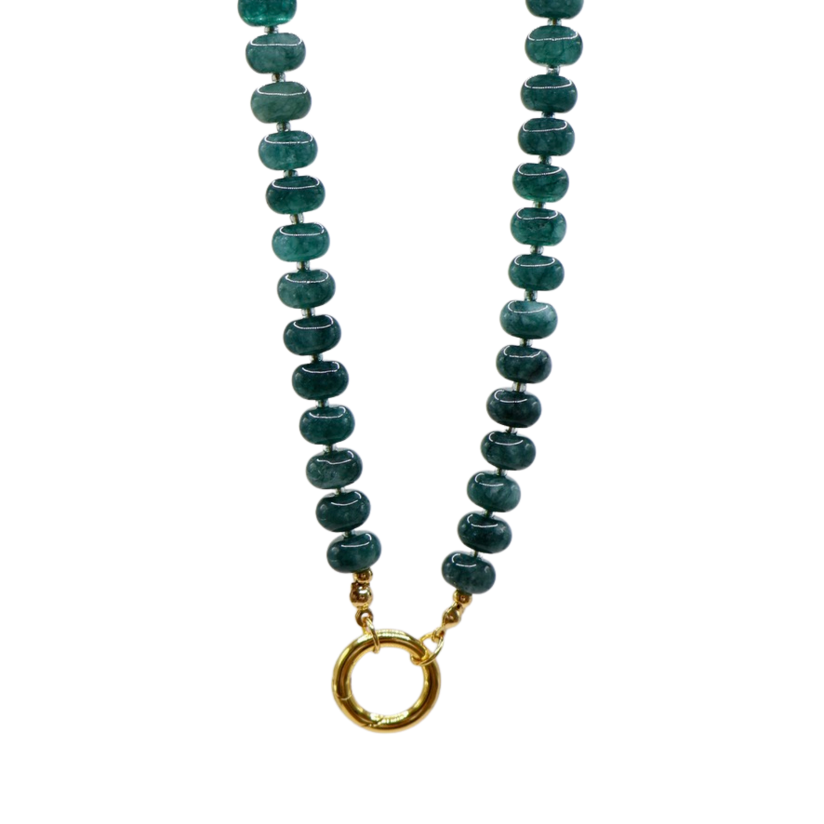 COLLAR MINI MOROCCO MALAQUITA CON ARO