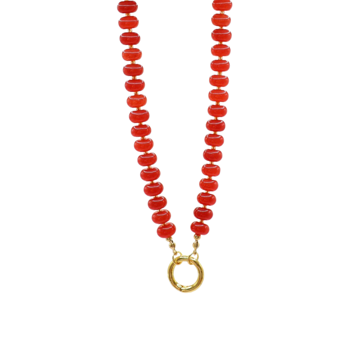 COLLAR MINI MOROCCO TERRACOTA CON ARO