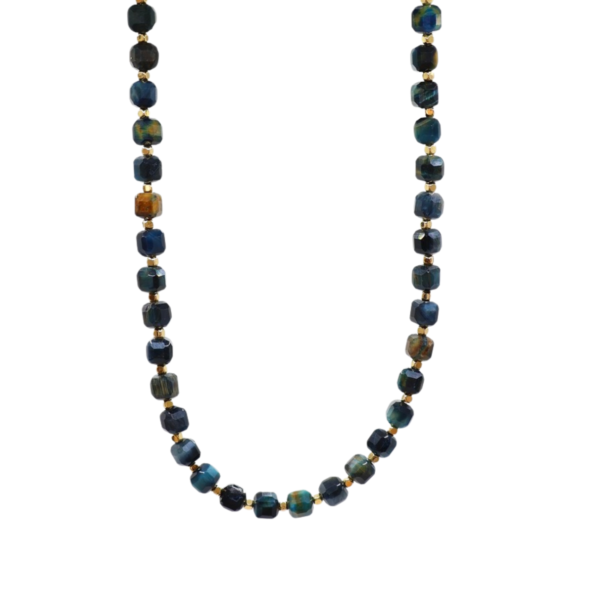 COLLAR MARRAKESH MIX AZUL PETROLEO