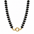 COLLAR MINI MOROCCO NEGRO CON ARO