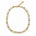 COLLAR SHINE PERLA Y CRISTAL AMARILLO