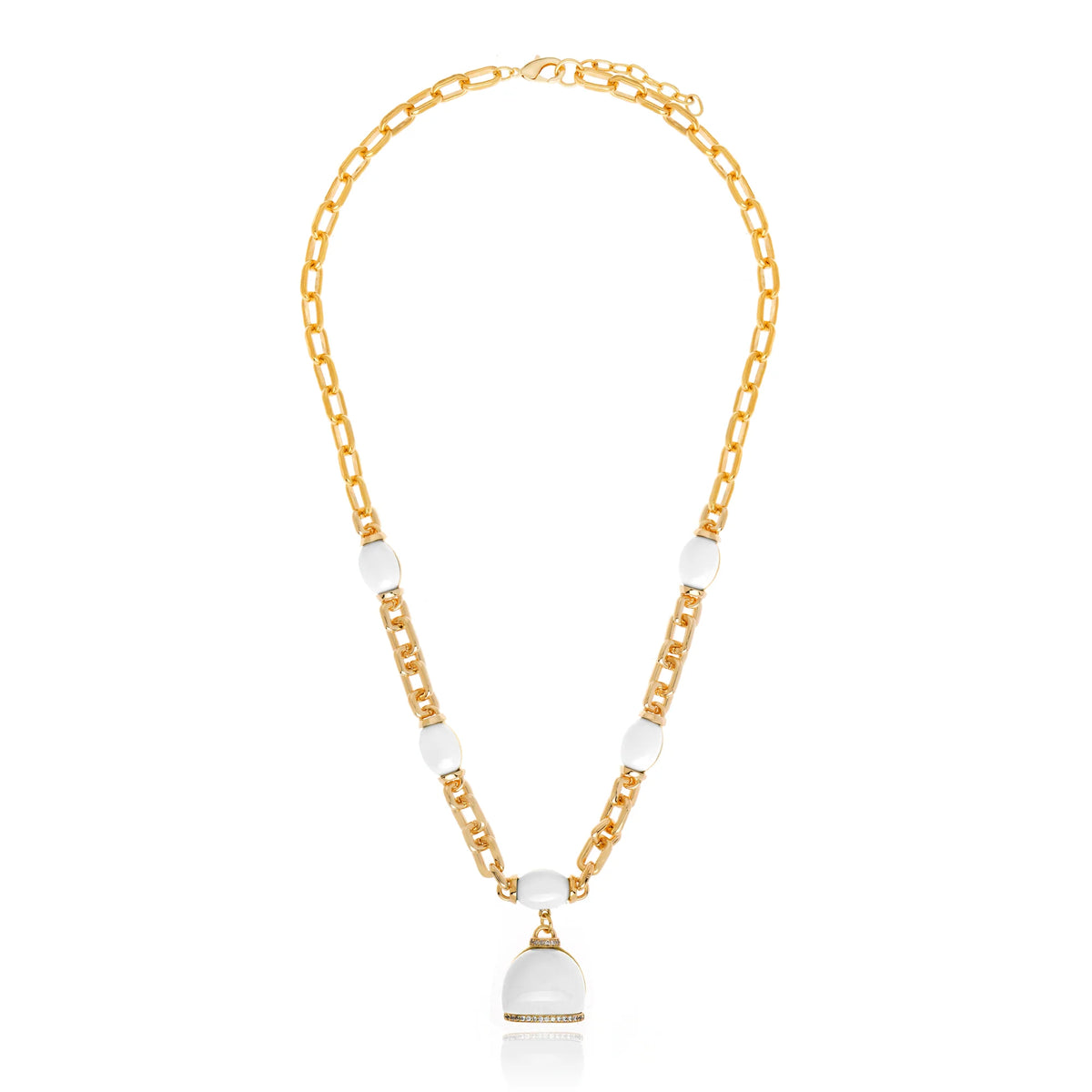COLLAR CAPRI WHITE AGATE