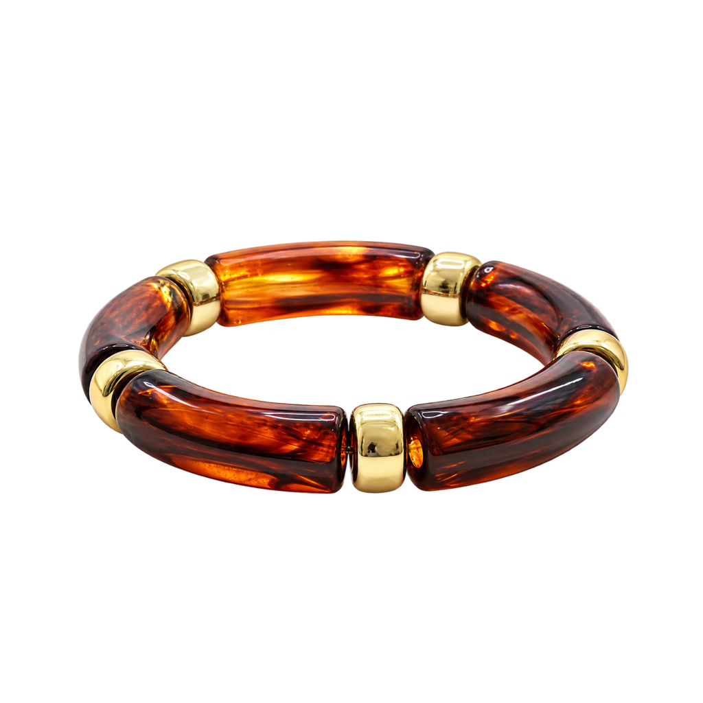 PULSERA BAMBU -CAFE