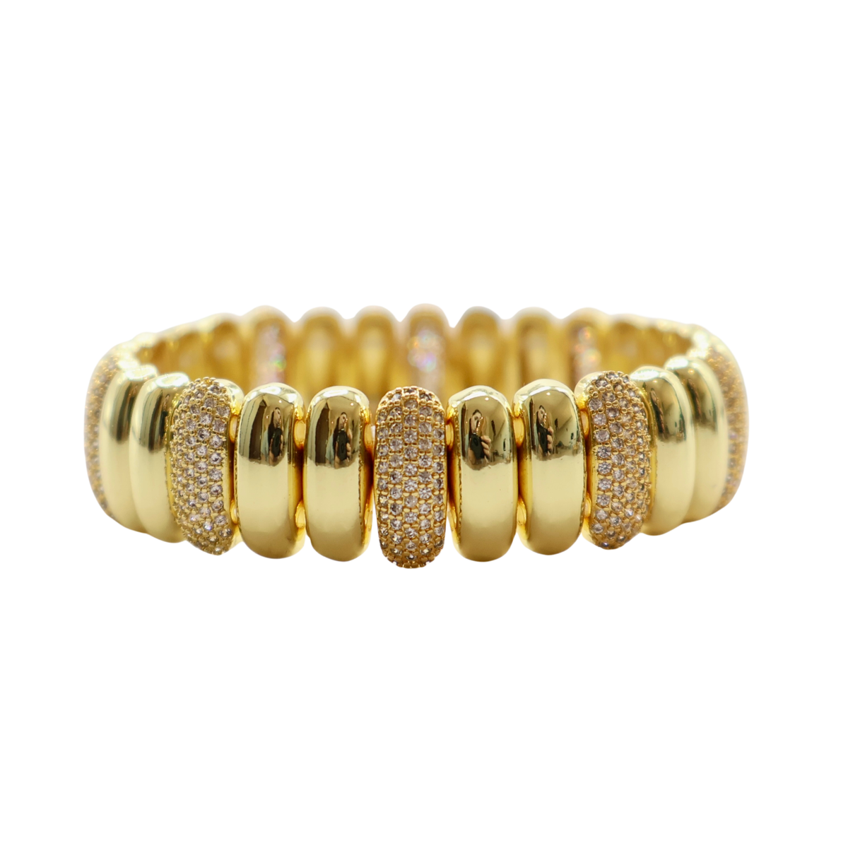 PULSERA BULLETS CON CRISTAL