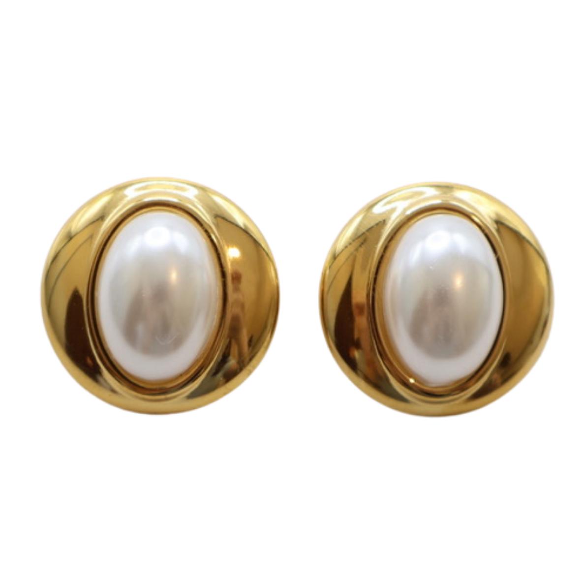 ARETE CIRCULAR CON PERLA OVAL GRANDE