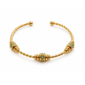 BRAZALETE JONC TORSAL -TURQUESA