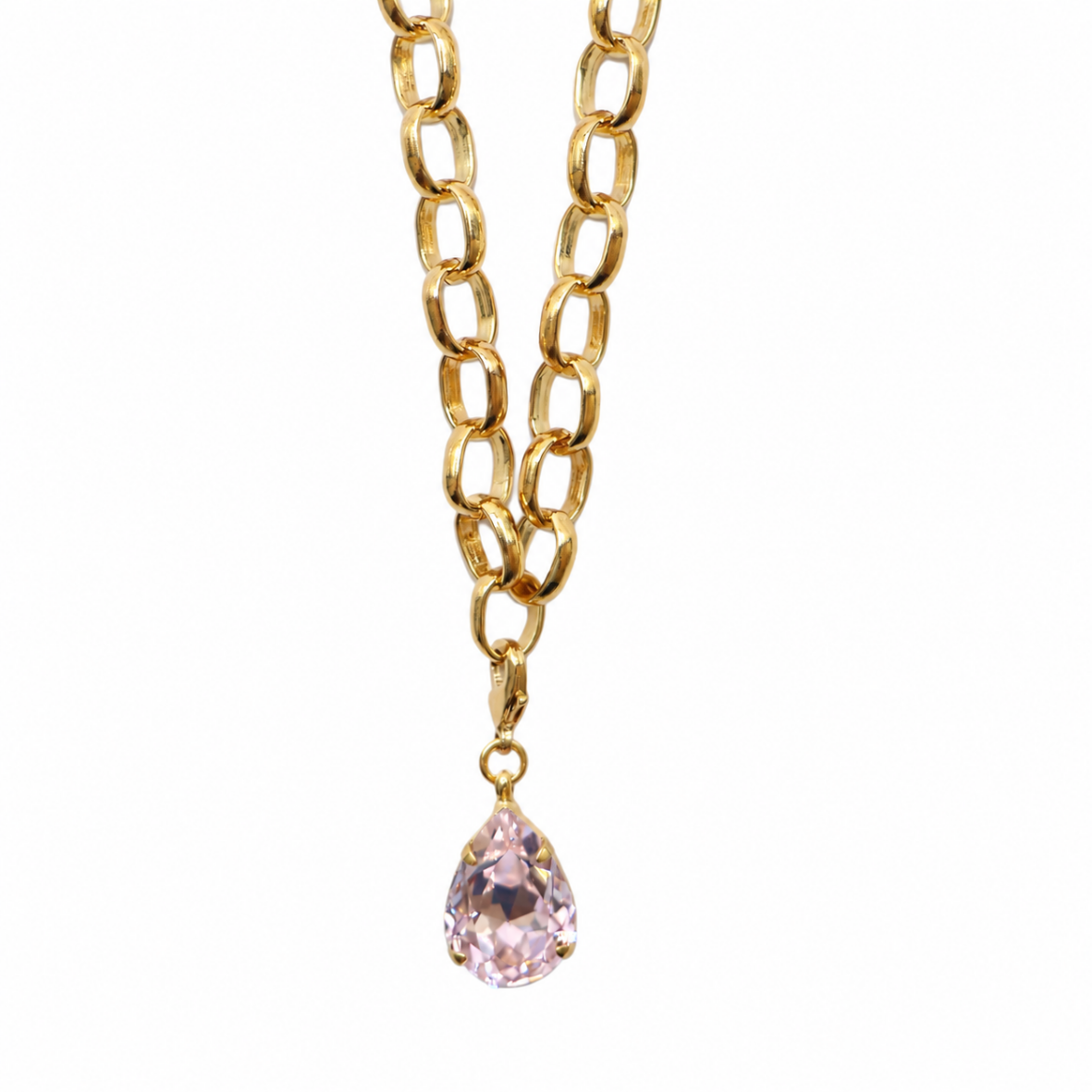 COLLAR DROP CHARM ROSE