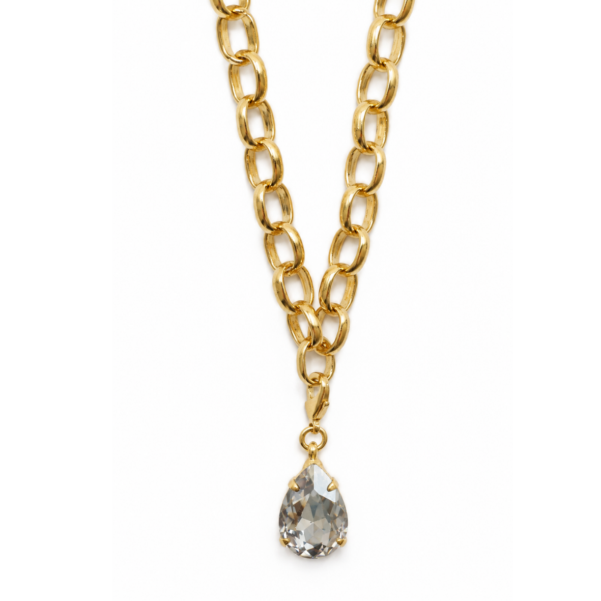COLLAR DROP CHARM GRAY