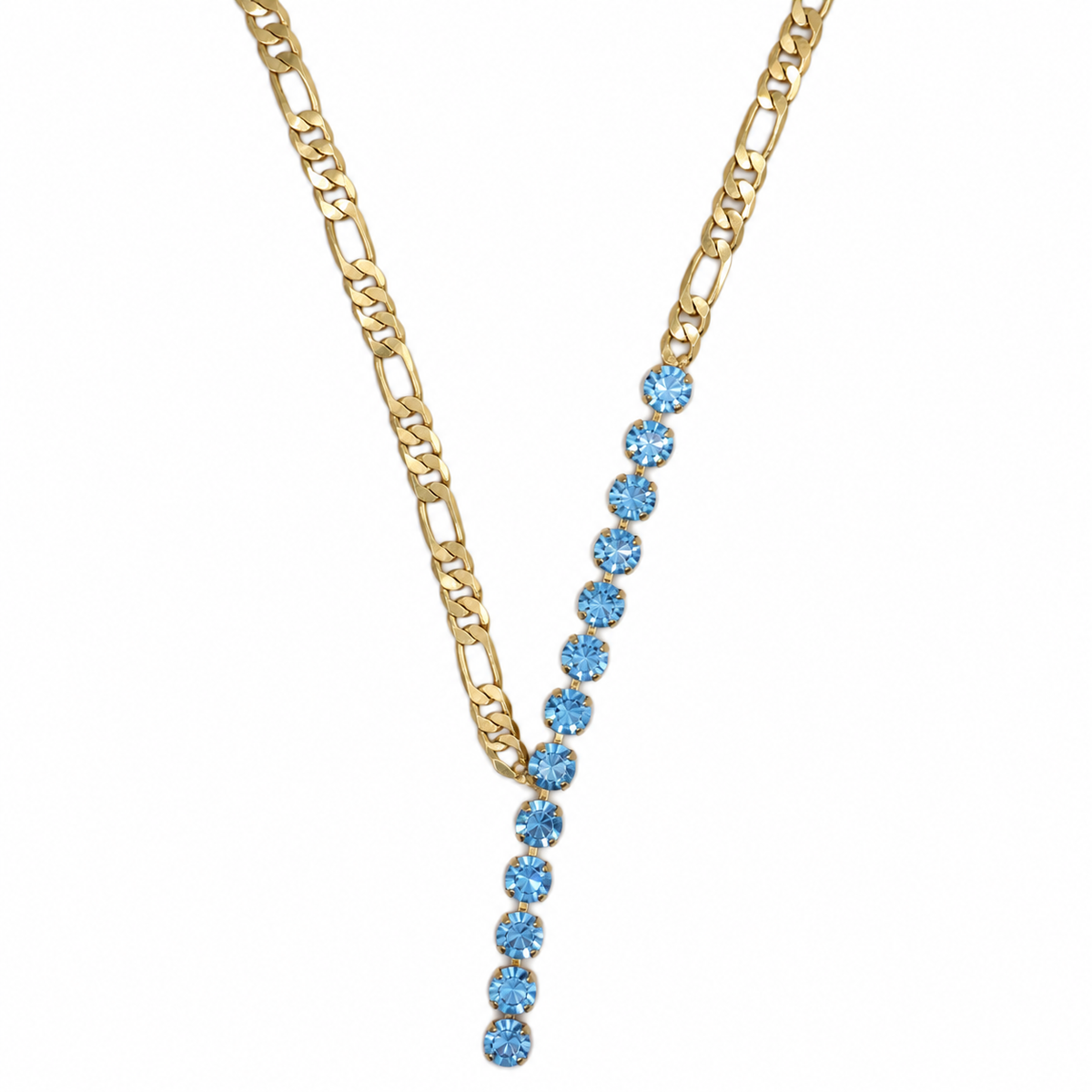 COLLAR SHINING CRISTAL AZUL
