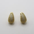 ARETES GOTA GOLD CON CRISTAL