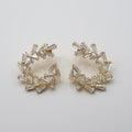 ARETES MEDIA LUNA BAGUETTE CLEAR