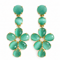 ARETES FLOR - AQUA