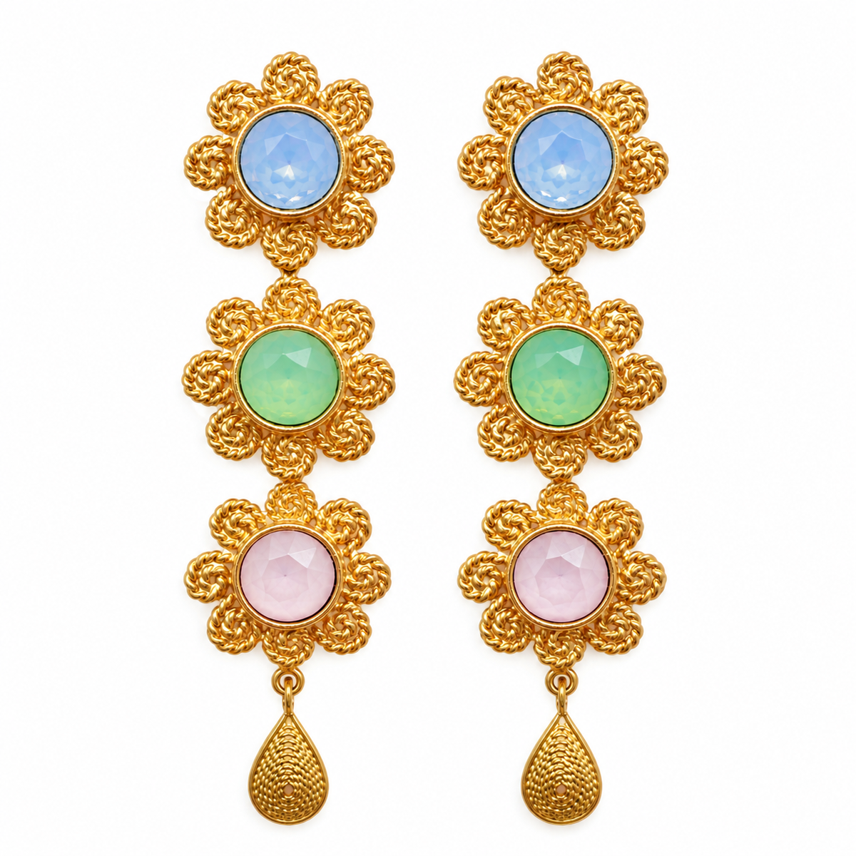 ARETES DULCINEA FLOWER MIX EARRINGS