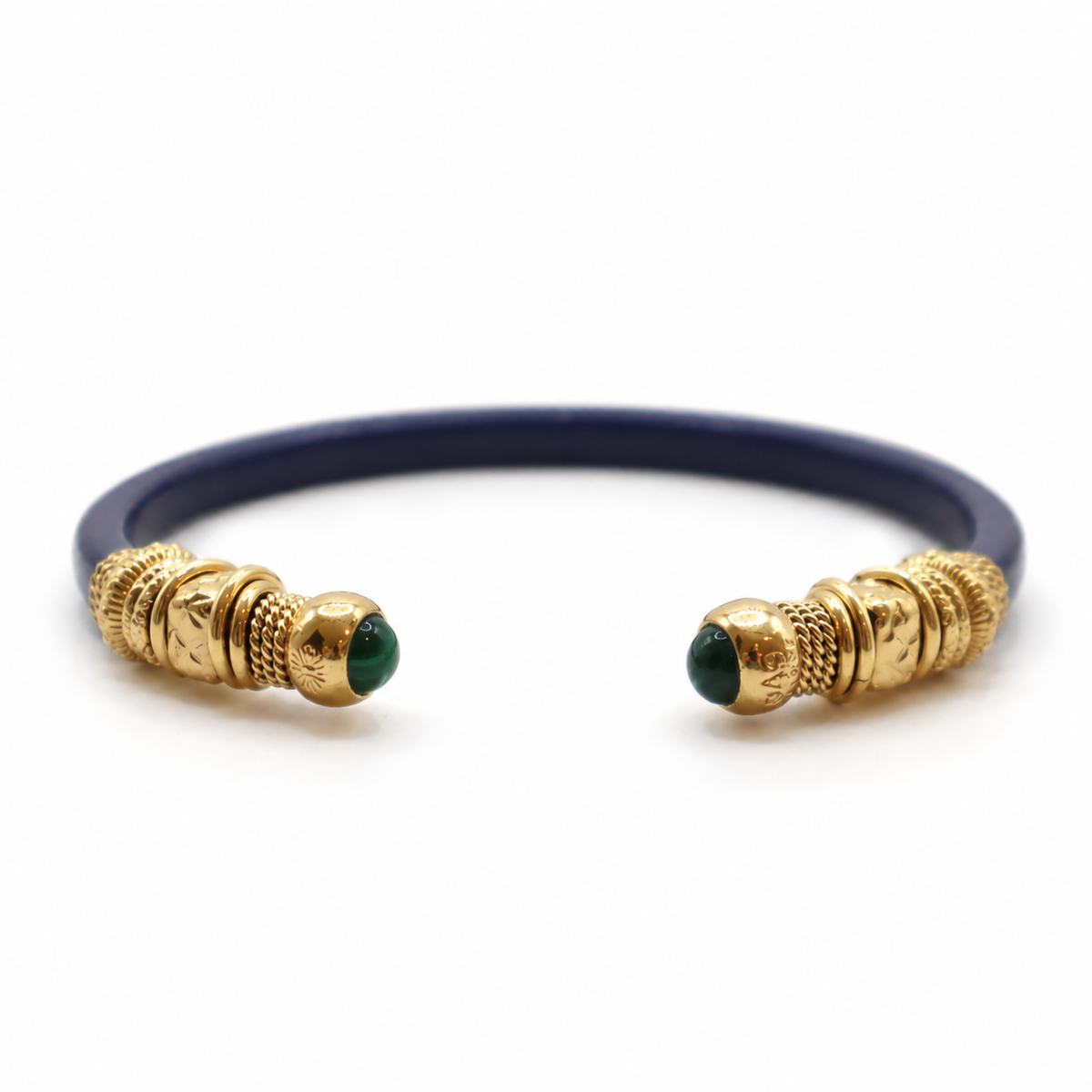 BRAZALETE SARI NAVY AROS -MALAQUITA
