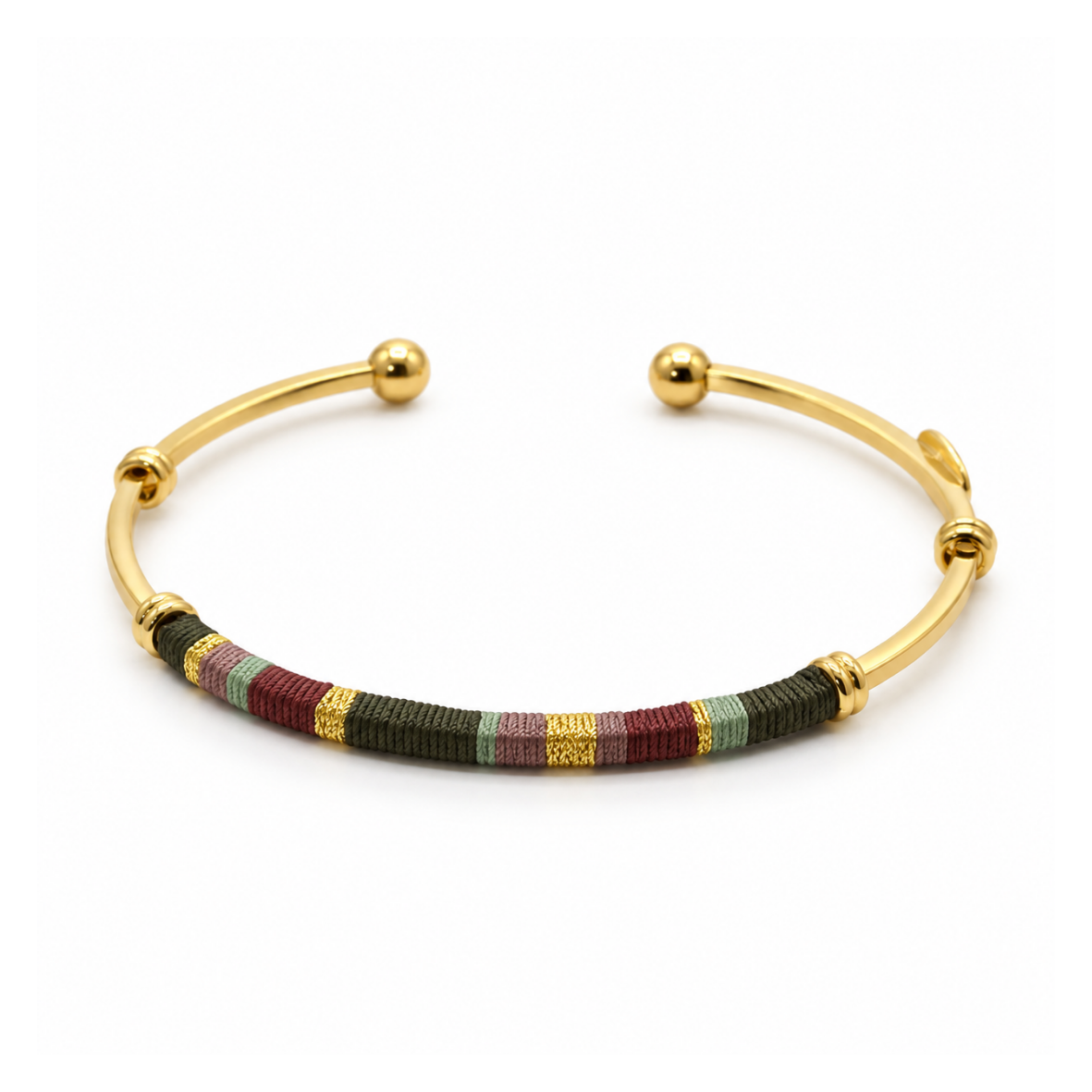 BRAZALETE ZANZIBAR GOLD -MIX TIERRA