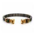 BRAZALETE SARINA TIE DYE NEGRA -OJO DE TIGRE