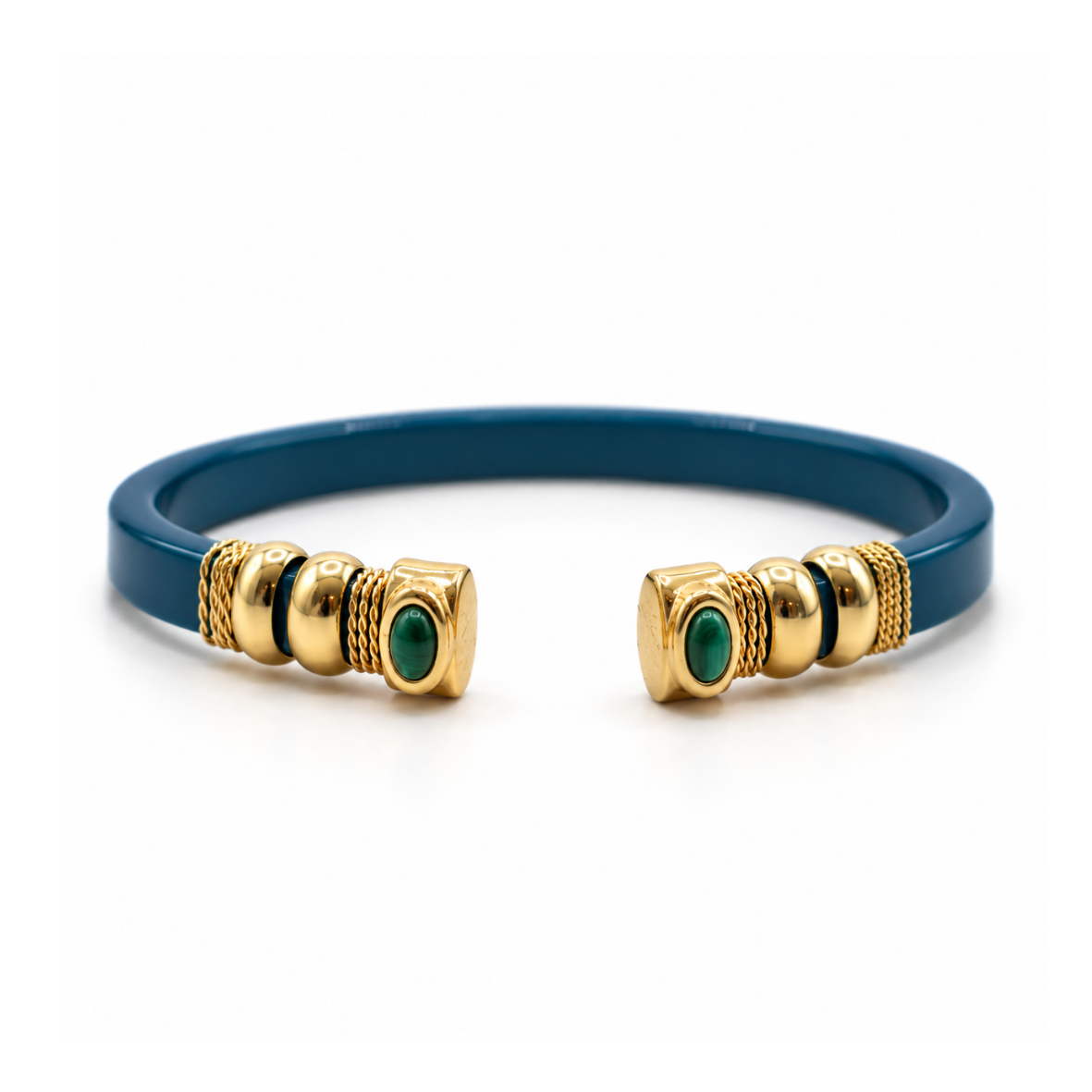 BRAZALETE SARINA TURQUESA -AROS Y MALAQUITA