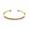 BRAZALETE ZANZIBAR GOLD -BEIGE