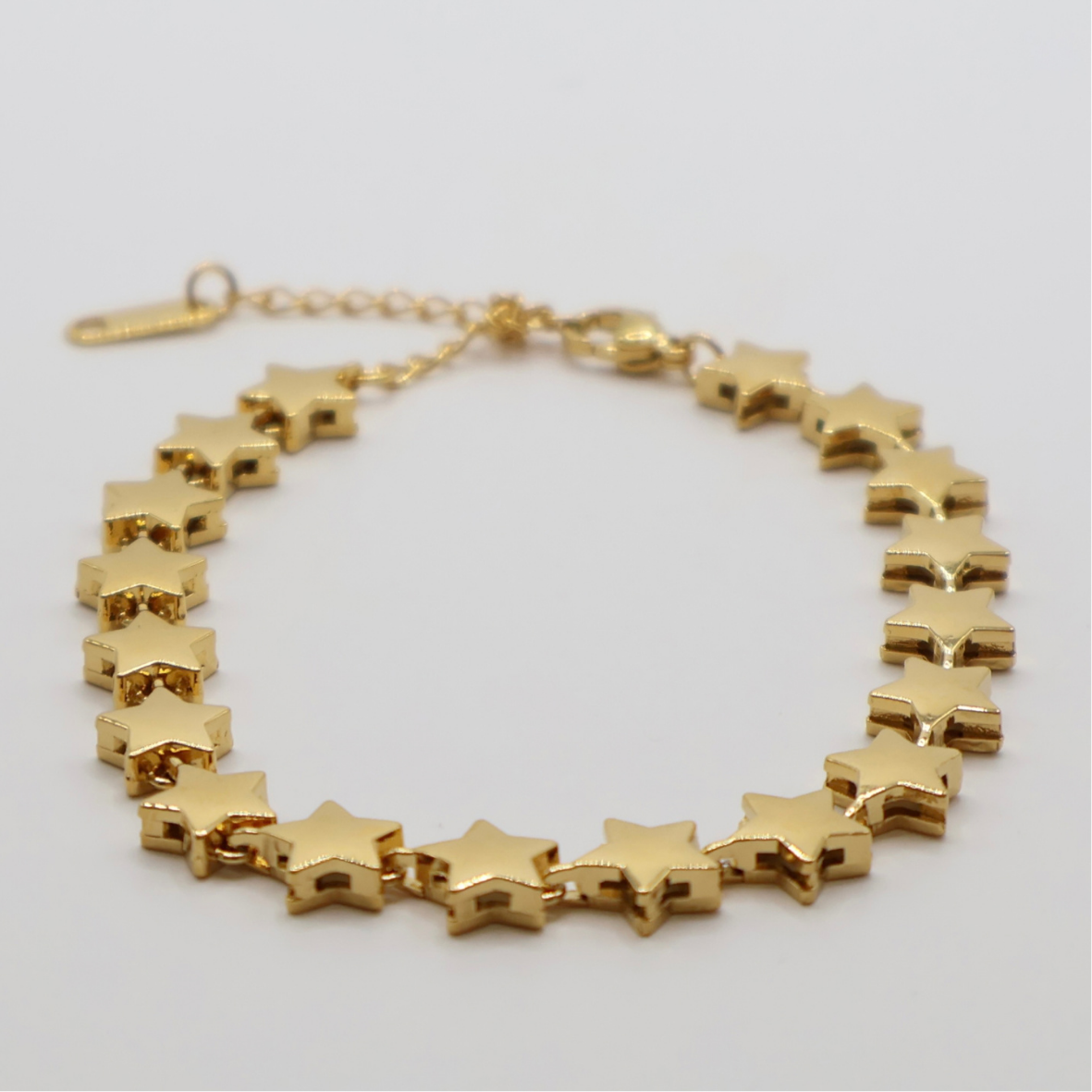 PULSERA ESTRELLAS GOLD LISAS