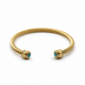 BRAZALETE GOLD TURQUESA