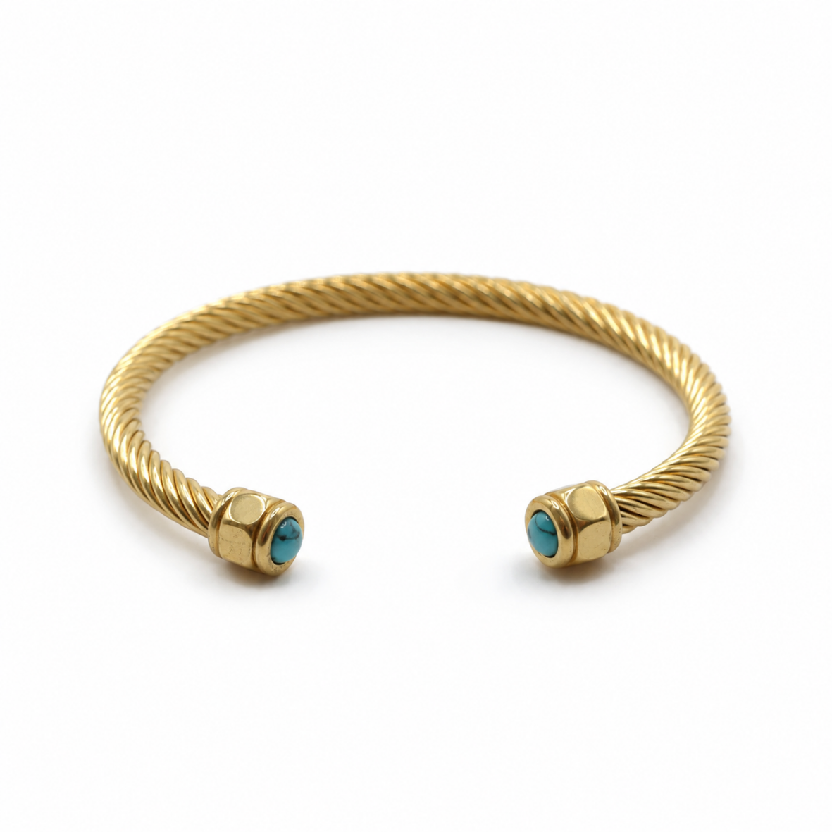 BRAZALETE GOLD TURQUESA