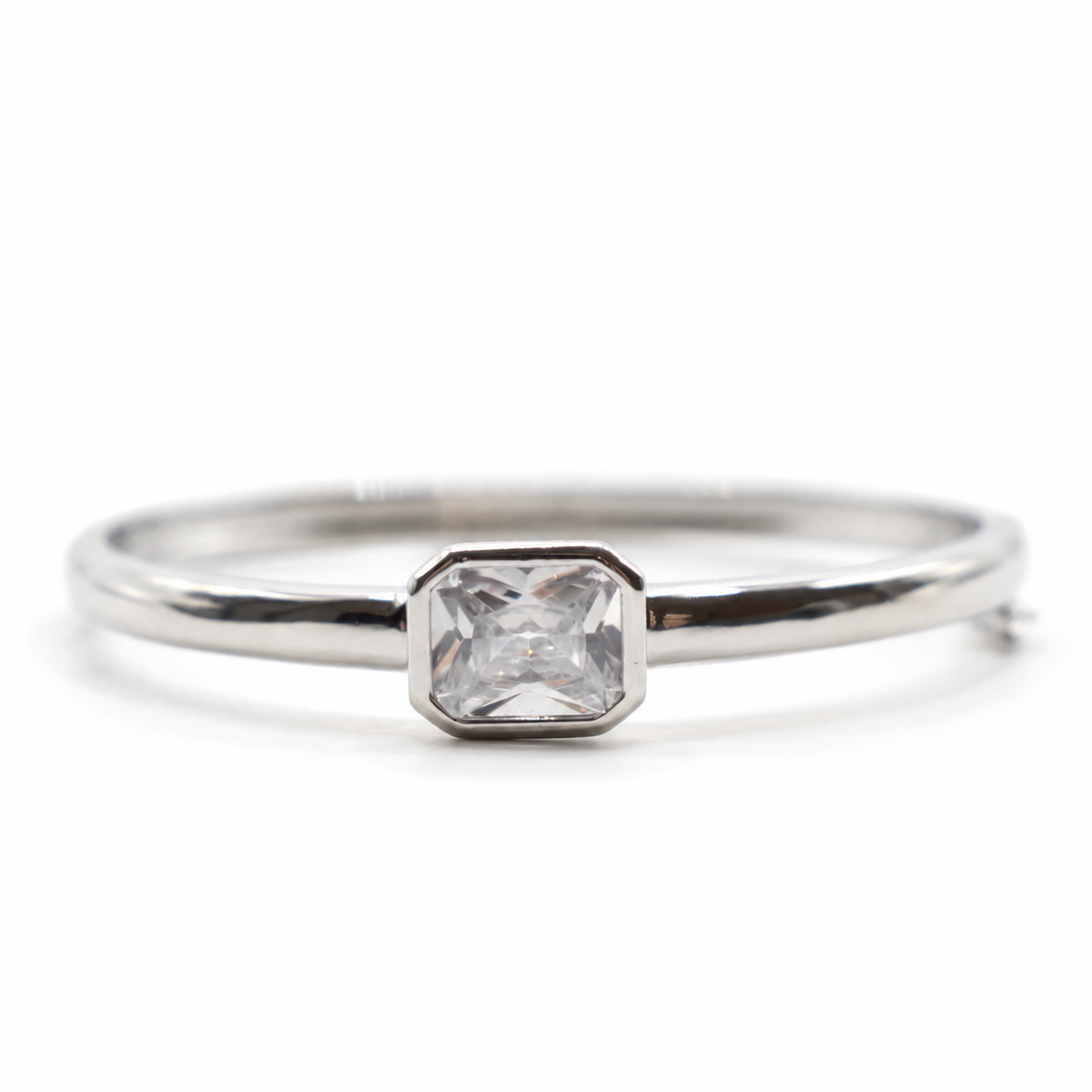BRAZALETE CERRADO BAGUETTE SILVER
