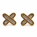 ARETE FORMA DE X BAGUETTE ZIRCONIA