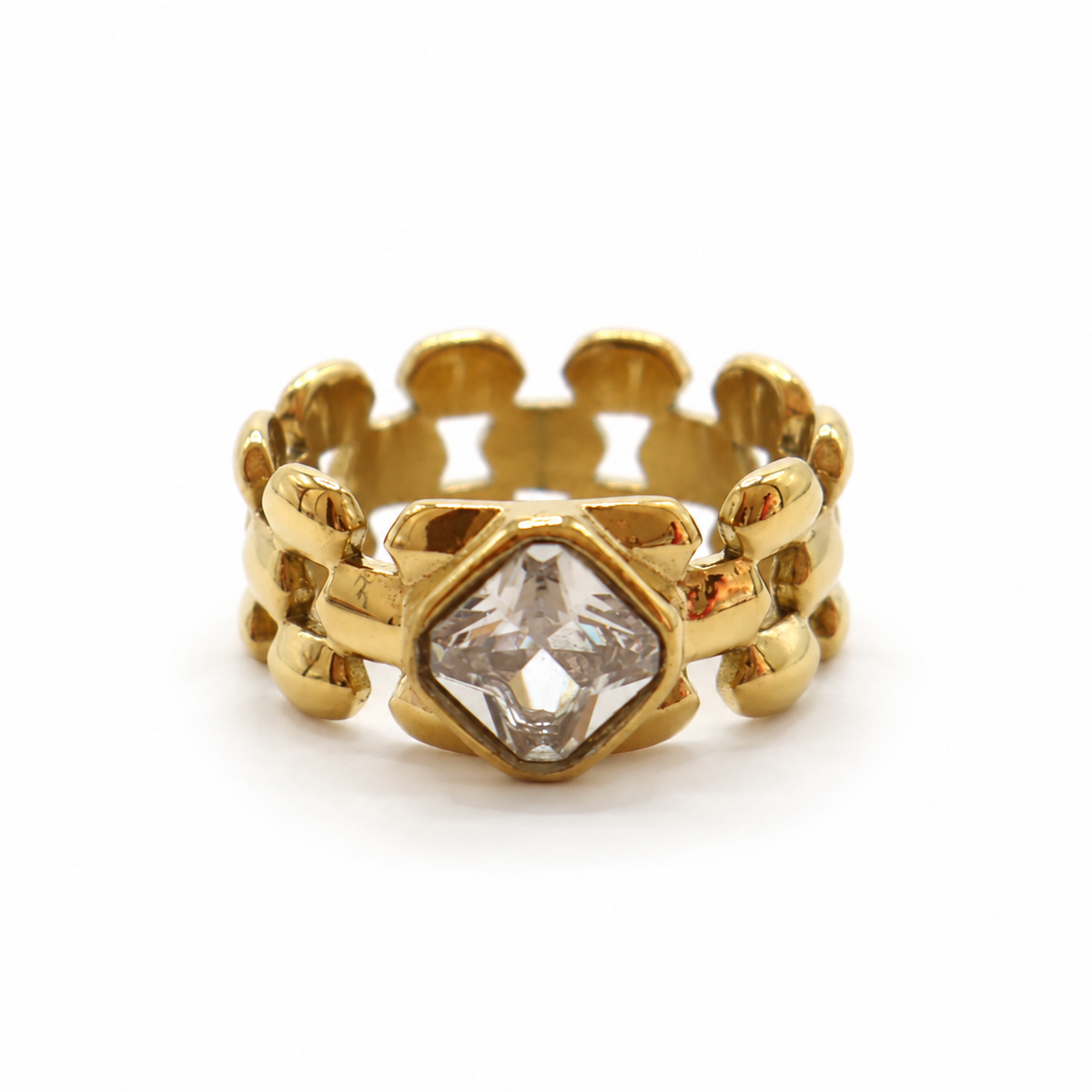 ANILLO CARTIER CON ZIRCONIA CLEAR