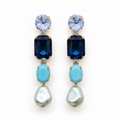 ARETES RAFAELA -AZUL