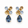 ARETES FLOWER DROP AZUL