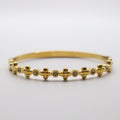BRAZALETE CERRADO TREBOL Y PUNTO CLEAR