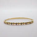 BRAZALETE CERRADO GOTA Y PUNTO ZIRCONIA