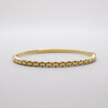 BRAZALETE CERRADO HEXAGONO Y ZIRCONIAS