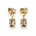 ARETES FACET DROP GRIS